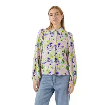 Рубашка с длинным рукавом Yas Asina, фиолетовый