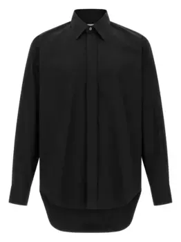 Рубашка с длинными манжетами Alexander McQueen, черный