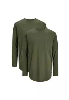 Рубашка с длинными рукавами 2 шт. в упаковке jjenoa Jack & Jones, цвет forest night
