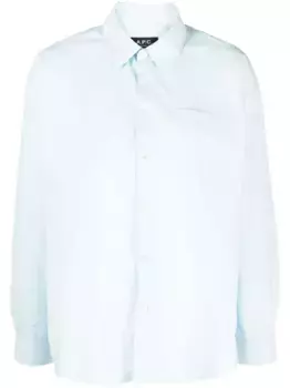 Рубашка с длинными рукавами A.P.C., синий