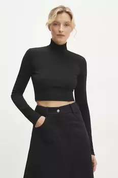 Рубашка с длинными рукавами Answear Lab, черный