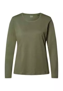 Рубашка с длинными рукавами Беа, хлопок, женская Adagio, хаки