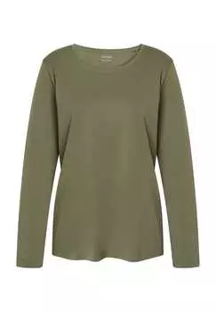 Рубашка с длинными рукавами "bea" повседневного стиля с круглым вырезом Galeria, зеленый