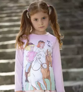 Рубашка с длинными рукавами Bibi & Tina "Рубашка с длинными рукавами Bibi & Tina", цвет Pink Lavender