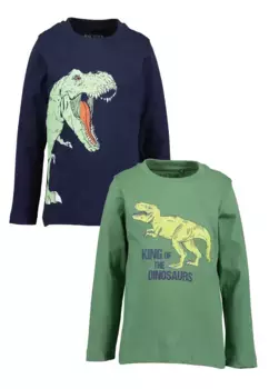 Рубашка с длинными рукавами Blue Seven "Рубашки с длинными рукавами для мальчиков Blue Seven MARKETPLACE - упаковка из 2 шт.", зеленый