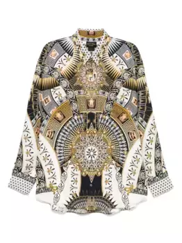 Рубашка с длинными рукавами Camilla, коричневый