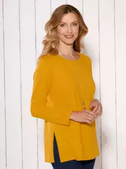 Рубашка с длинными рукавами Classic Basics "Longshirt", цвет Curry