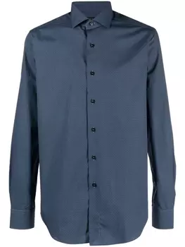 Рубашка с длинными рукавами Dell'oglio, синий