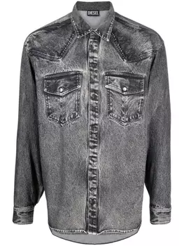 Рубашка с длинными рукавами Diesel, черный