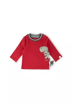 Рубашка с длинными рукавами Dino World, для малышей и малышей Sigikid, красный