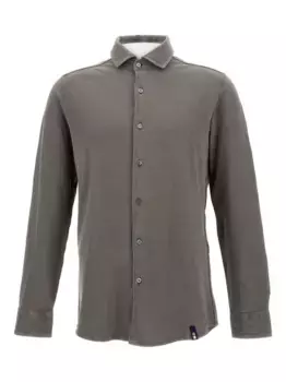 Рубашка с длинными рукавами Drumohr, серый