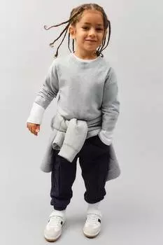 Рубашка с длинными рукавами H&M, серый