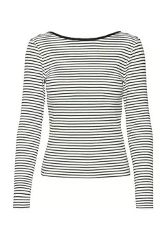Рубашка с длинными рукавами "Хлоя", овальный вырез, женская VERO MODA, цвет 175598002 Snow Wh