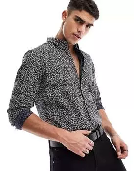 Рубашка с длинными рукавами и цветочным принтом French Connection