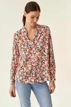 Рубашка с длинными рукавами и цветочным принтом Tatuum, мультиколор