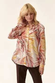 Рубашка с длинными рукавами и цветочным принтом Tatuum, желтый