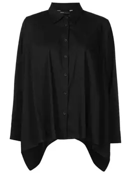 Рубашка с длинными рукавами и драпировкой Uma | Raquel Davidowicz, черный