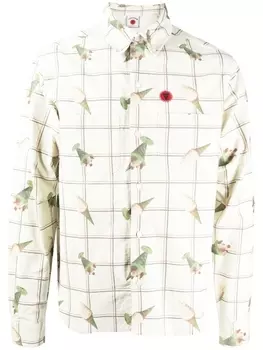 Рубашка с длинными рукавами и графичным принтом ICECREAM, белый