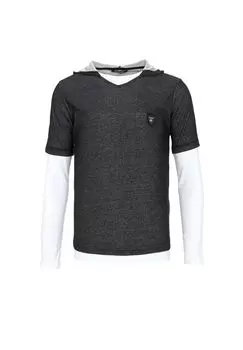 Рубашка с длинными рукавами и капюшоном CIPO & BAXX, черный