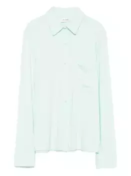 Рубашка с длинными рукавами и карманом BY FAR, зеленый