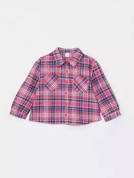 Рубашка с длинными рукавами и клетчатым узором для маленьких девочек LCW baby, фиолетовый плед