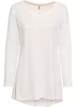 Рубашка с длинными рукавами и круглым вырезом Rainbow, бежевый