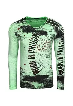 Рубашка с длинными рукавами и крутым принтом по всей поверхности RUSTY NEAL, неоново-зеленый