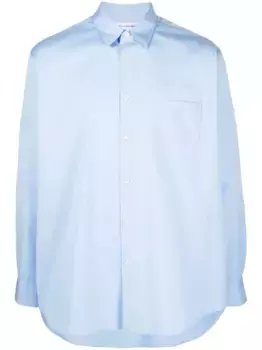 Рубашка с длинными рукавами и нагрудным карманом Comme Des Garons Shirt, синий