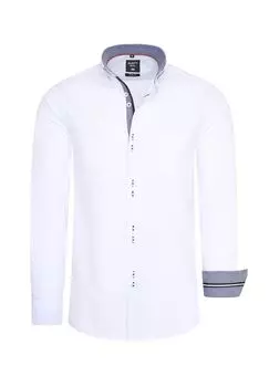 Рубашка с длинными рукавами и необычными двойными пуговицами RUSTY NEAL, белый