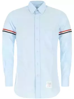 Рубашка с длинными рукавами и полосками RWB THOM BROWNE, синий
