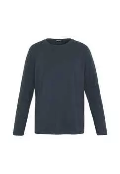 Рубашка с длинными рукавами и принтом-напылением Chiemsee, цвет 19-4010 total eclipse