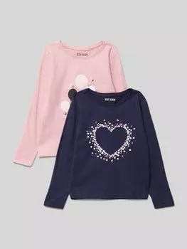 Рубашка с длинными рукавами и принтом в упаковке 2 шт Blue Seven