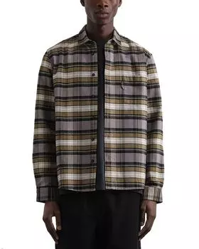 Рубашка с длинными рукавами и пуговицами спереди с принтом «Кертис» YMC, мультиколор