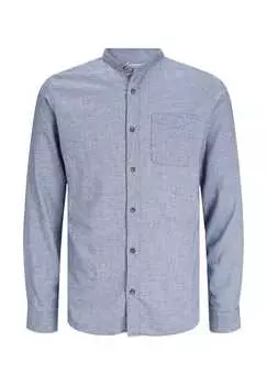 Рубашка с длинными рукавами и резинкой Jack & Jones, голубой