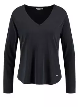Рубашка с длинными рукавами и v-образным вырезом tara new Key Largo, черный