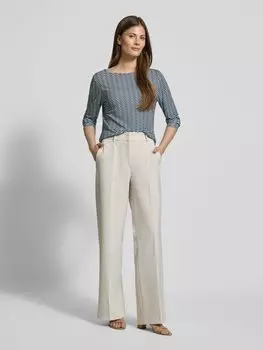 Рубашка с длинными рукавами и вырезом-лодочкой, модель «Susta» OPUS, синий