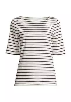 Рубашка с длинными рукавами и вырезом-лодочкой Manguun Collection, мультиколор