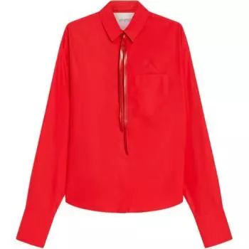 Рубашка с длинными рукавами и застежкой на пуговицы SportMax, красный