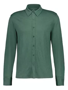Рубашка с длинными рукавами и застежкой на пуговицы Majestic Filatures, зеленый