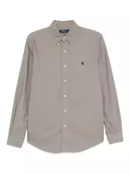 Рубашка с длинными рукавами и застежкой на пуговицы POLO RALPH LAUREN, серый