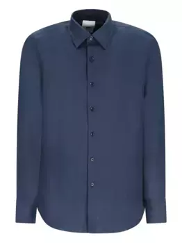 Рубашка с длинными рукавами и застежкой на пуговицы PT Torino, синий