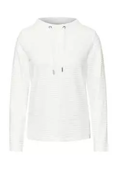 Рубашка с длинными рукавами и завязкой на шнурке Cecil, белый