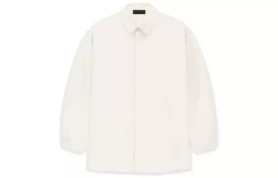 Рубашка с длинными рукавами из хлопковой смеси Fear Of God Essentials, цвет Cloud Dancer