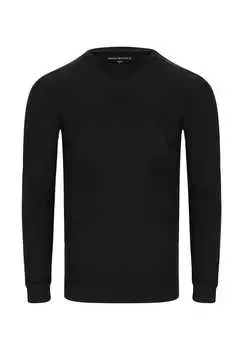 Рубашка с длинными рукавами из переработанного полиэстера. Endurance, черный