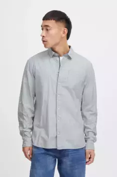 Рубашка с длинными рукавами из смесового материала "BLEND BHShirt", синий