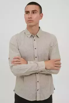 Рубашка с длинными рукавами из смесового материала "BLEND BHShirt", цвет Crockery