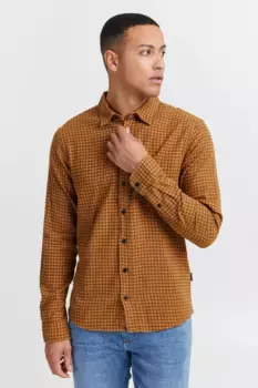 Рубашка с длинными рукавами из смесового материала "BLEND BHShirt", цвет Coffee Liquer