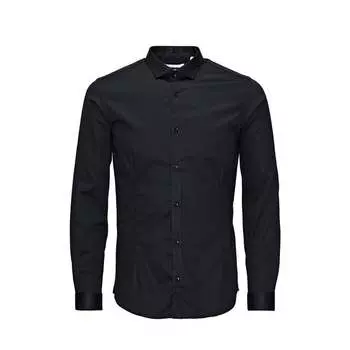 Рубашка с длинными рукавами Jack & Jones, черный