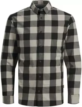 Рубашка с длинными рукавами Jack & Jones "JJEGINGHAM TWILL SHIRT L/S NOOS", цвет Crockery