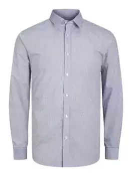 Рубашка с длинными рукавами Jack & Jones "JJJOE PRINT SHIRT LS SS24", синий